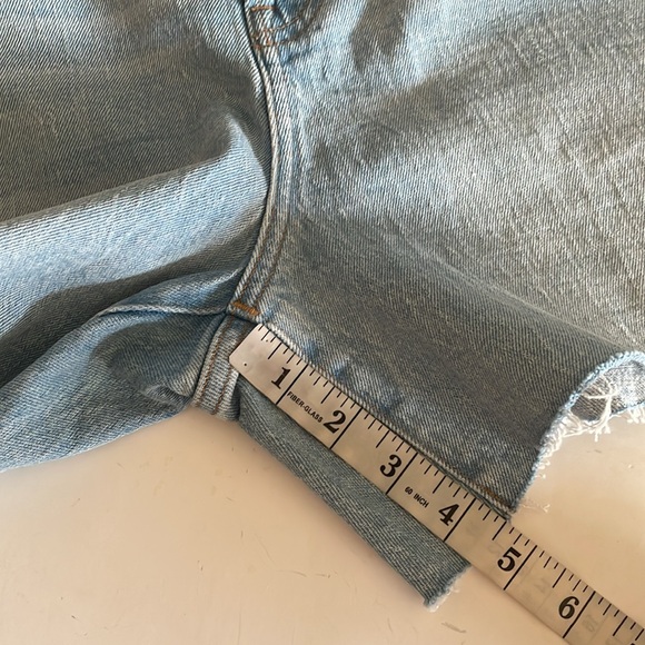 Madewell Womens The Perfect Mid-Lenght High Waisted Jean Shorts size 32 - Picture 8 of 10